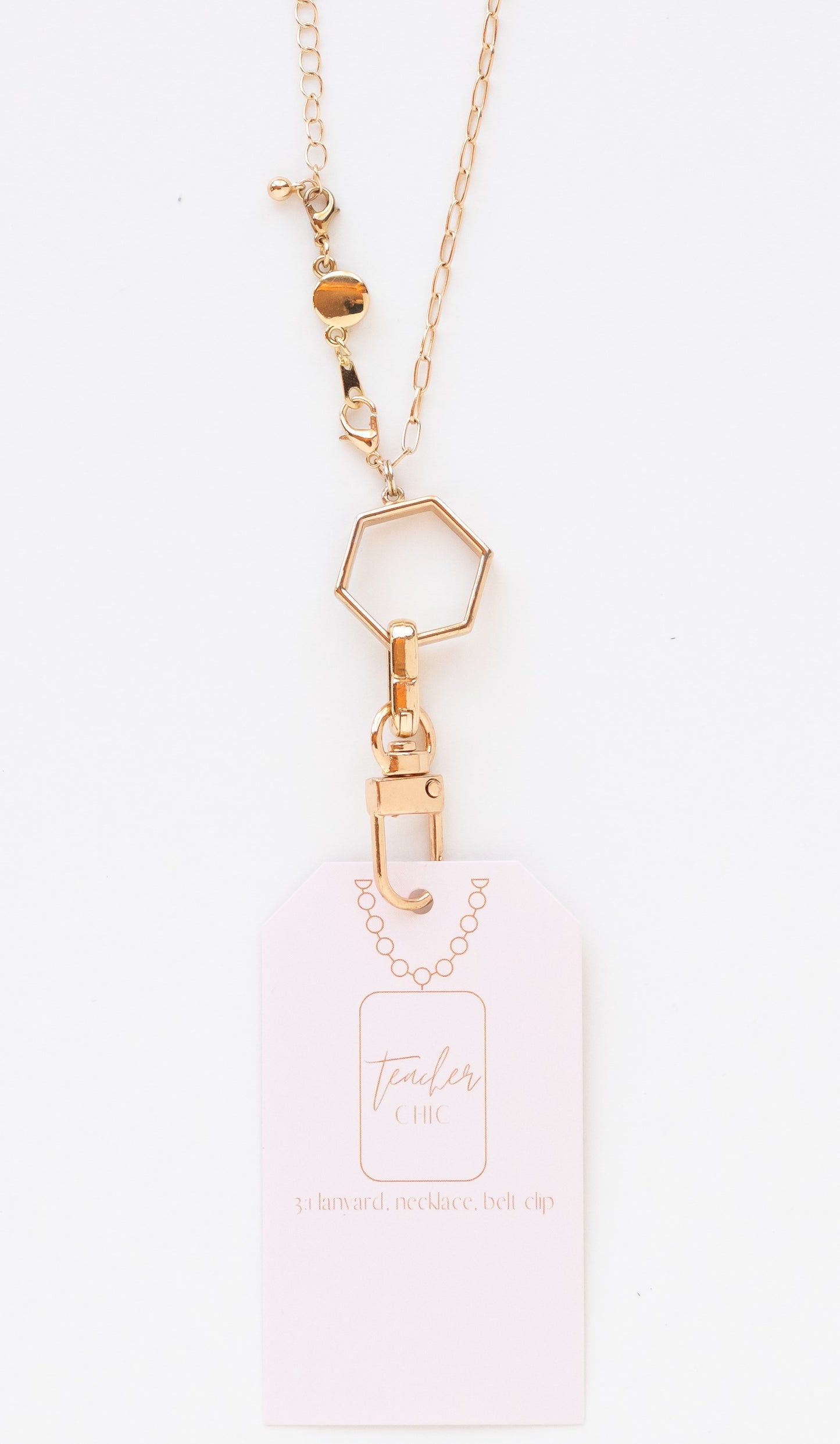 Hexagon Lanyard Necklace