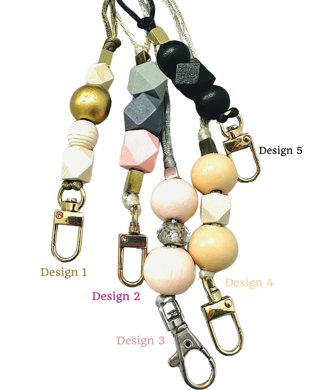 Wood Beaded Teacher Lanyard