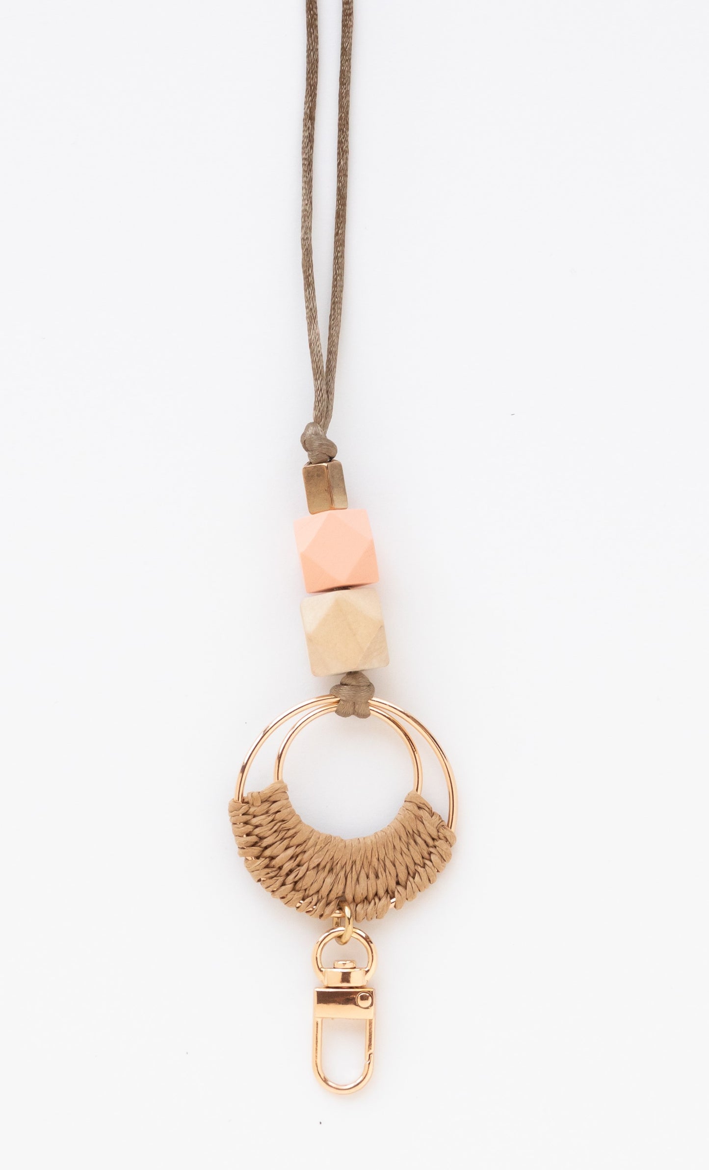 Mrs. McGill's Beaded Rattan Lanyard
