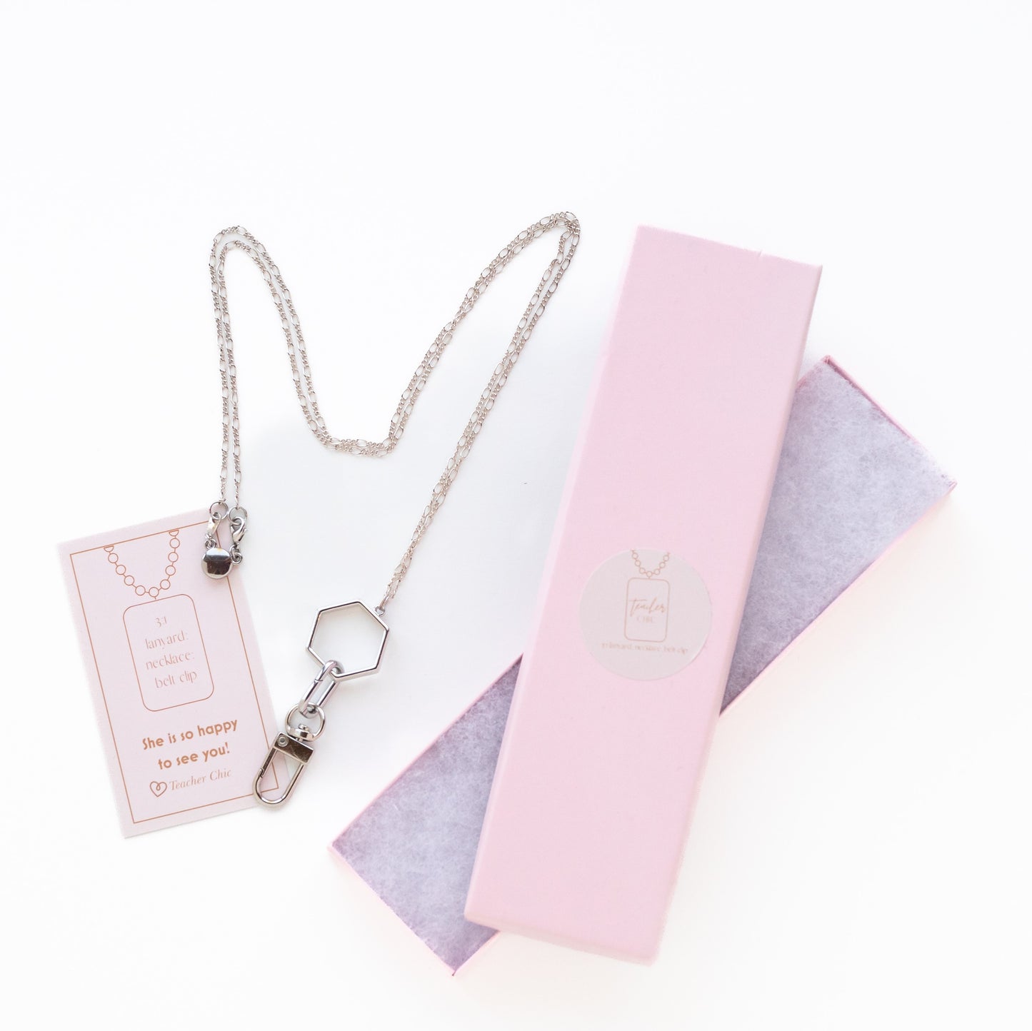 Hexagon Lanyard Necklace