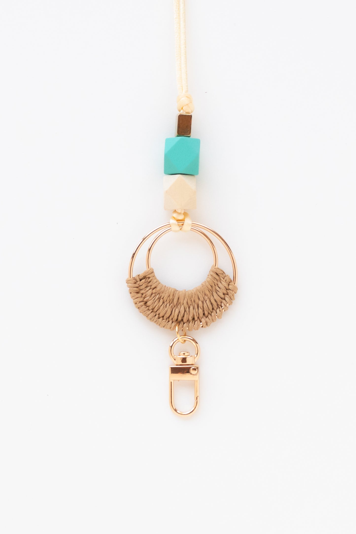 Mrs. McGill's Beaded Rattan Lanyard