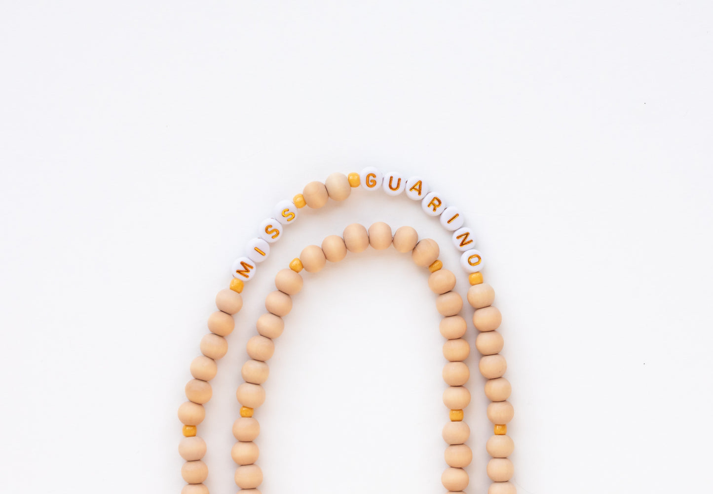 Miss. Guarino's Beaded Rattan Lanyard