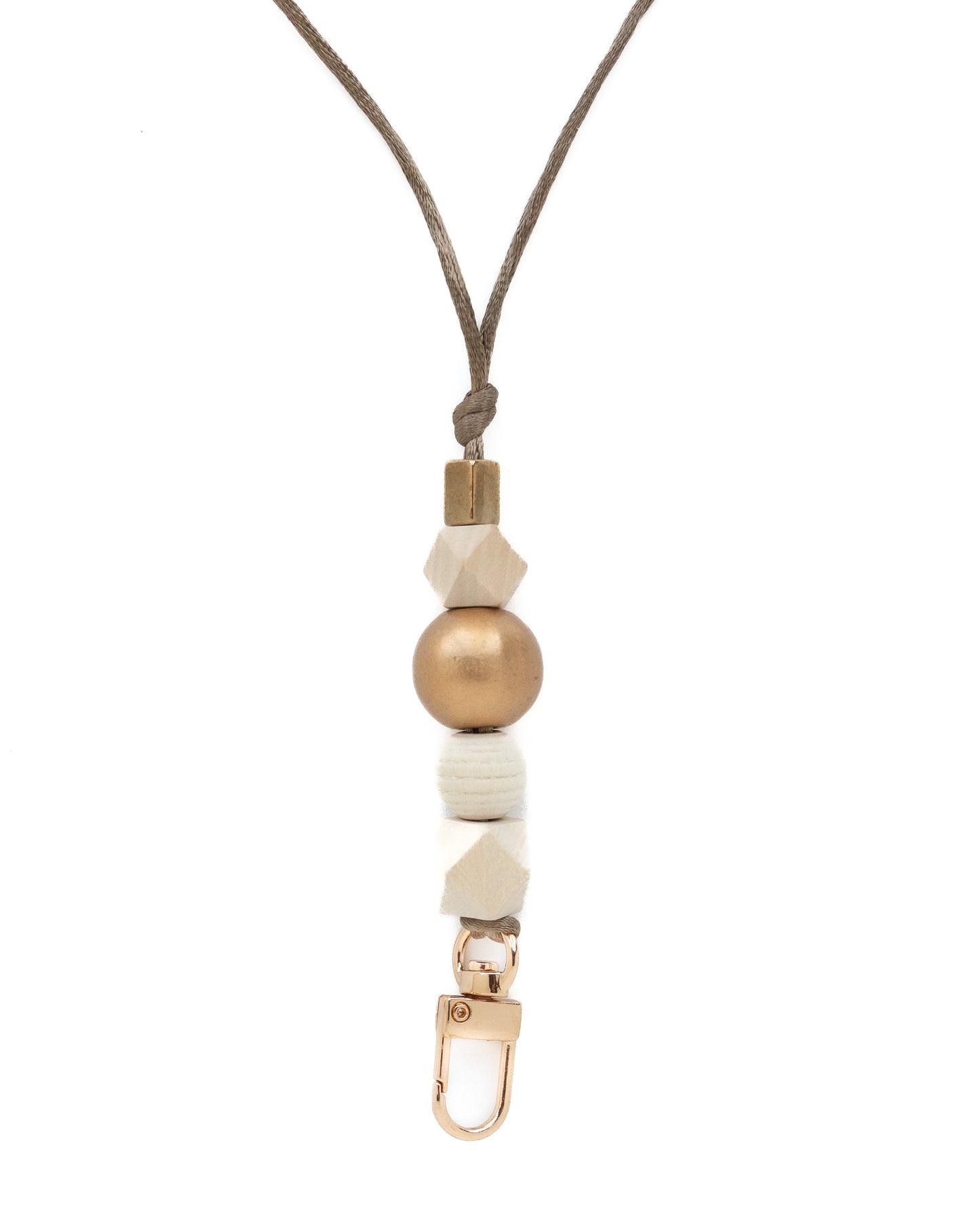 Wood Beaded Teacher Lanyard