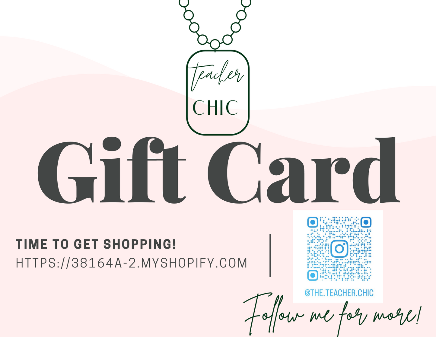Teachers love gift cards too!